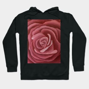 Pink Rose Oil Painting Hoodie